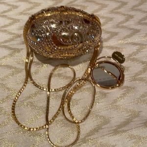 Judith Leiber Crystal Gold Egg